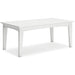 Signature Design White Rectangular Cocktail Table