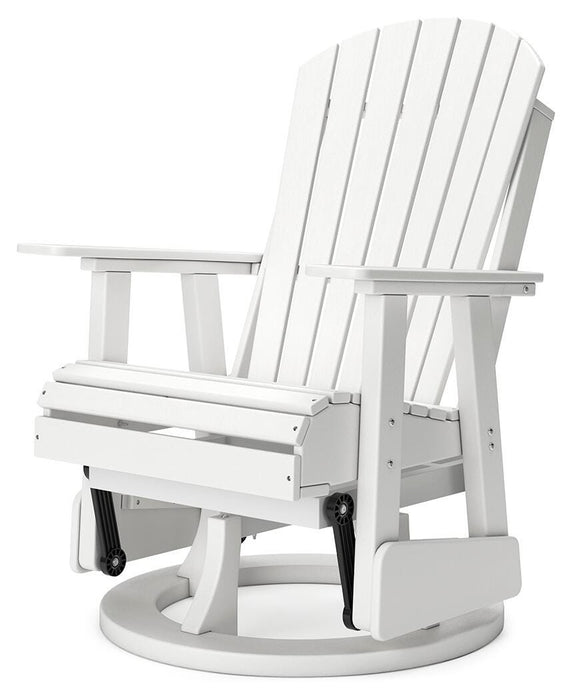 Signature Design White Swivel Glider Chair