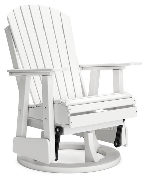 Signature Design White Swivel Glider Chair