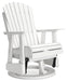 Signature Design White Swivel Glider Chair