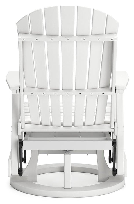 Signature Design White Swivel Glider Chair