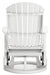 Signature Design White Swivel Glider Chair