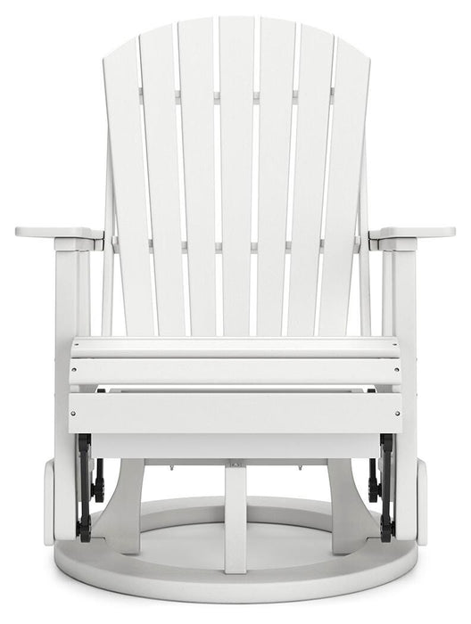 Signature Design White Swivel Glider Chair