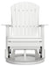 Signature Design White Swivel Glider Chair