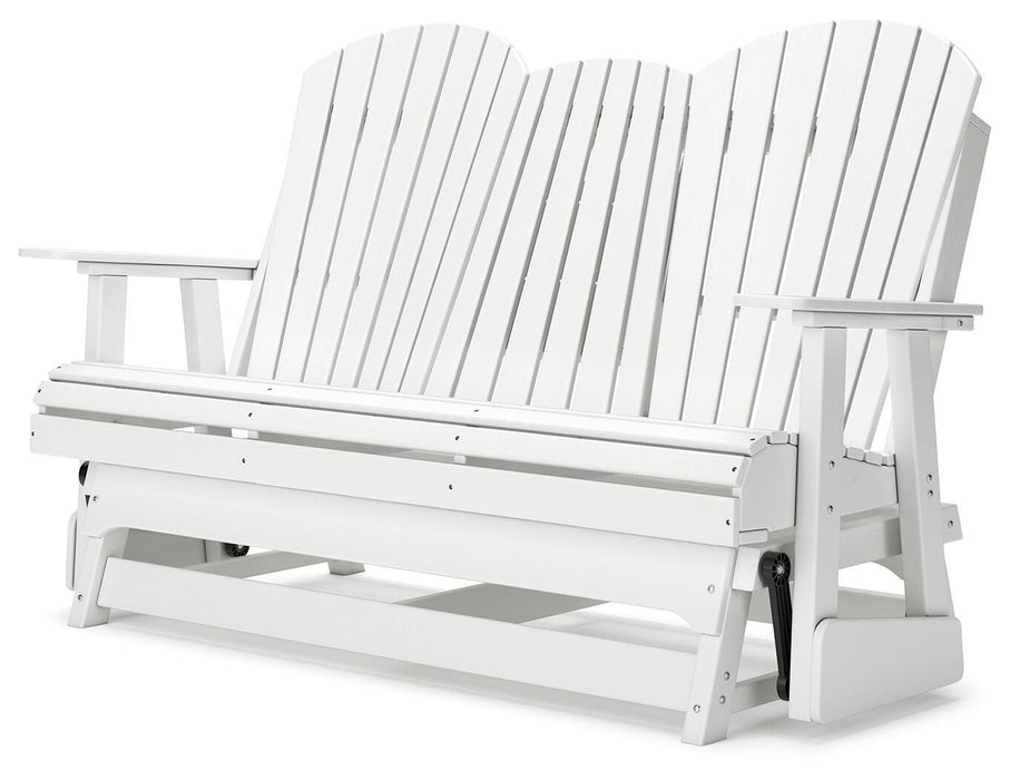 Signature Design White Glider Loveseat