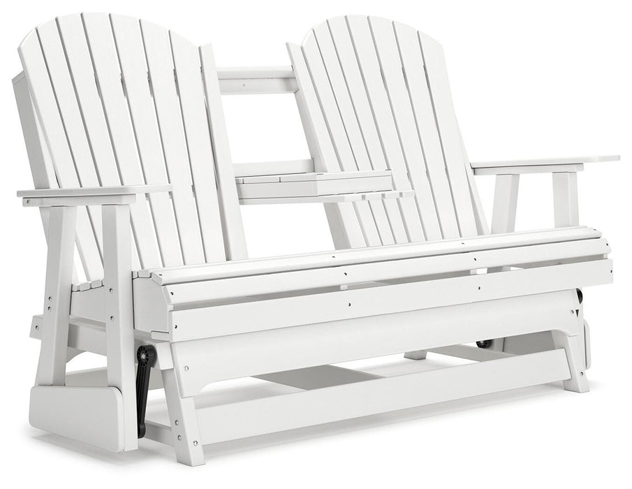Signature Design White Glider Loveseat