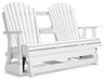 Signature Design White Glider Loveseat