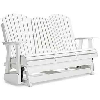Signature Design White Glider Loveseat
