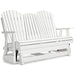 Signature Design White Glider Loveseat