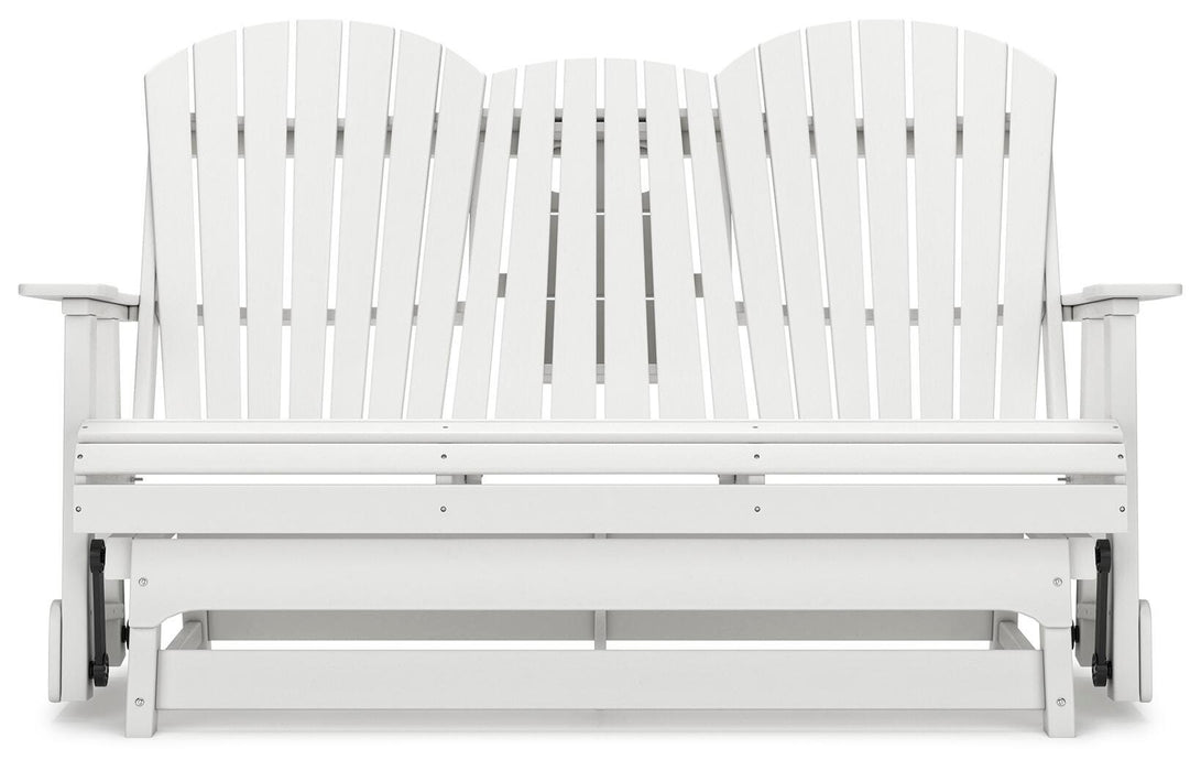 Signature Design White Glider Loveseat