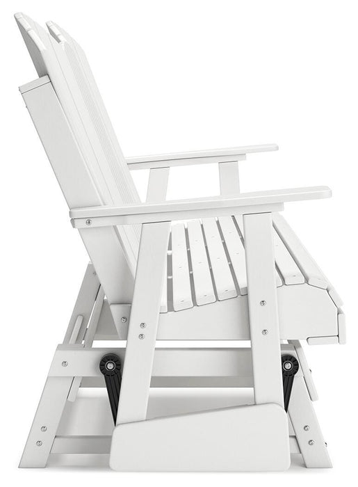 Signature Design White Glider Loveseat