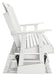 Signature Design White Glider Loveseat
