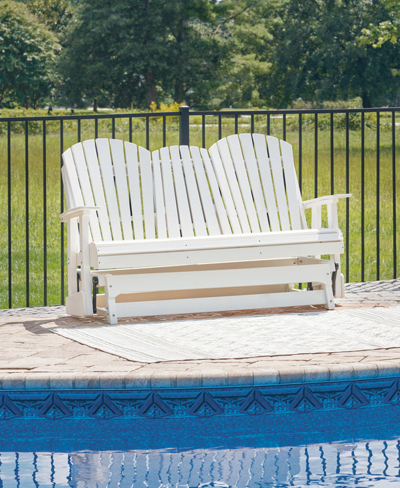 Signature Design White Glider Loveseat
