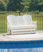 Signature Design White Glider Loveseat