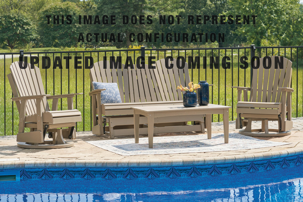 Signature Design Driftwood Swivel Glider Chair