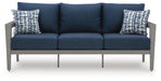 Signature Design Gray/Blue Sofa/Chairs/Table Set (4/CN)