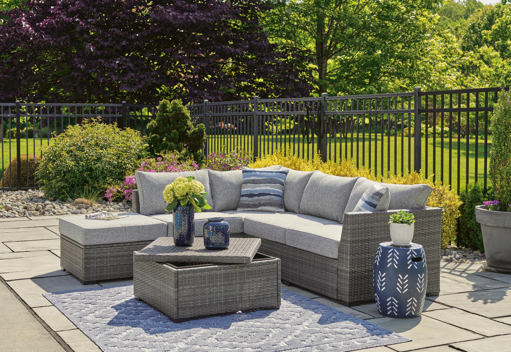 Signature Design Gray LoveseatSEC/OTTO/TBL Set(4/CN)