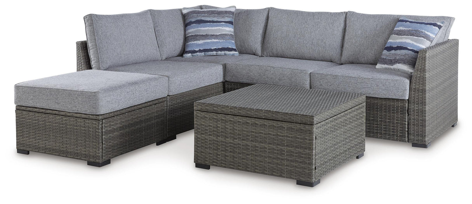 Signature Design Gray LoveseatSEC/OTTO/TBL Set(4/CN)