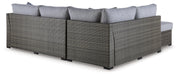 Signature Design Gray LoveseatSEC/OTTO/TBL Set(4/CN)