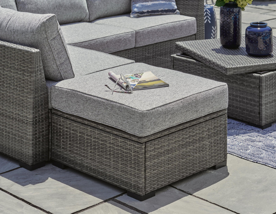 Signature Design Gray LoveseatSEC/OTTO/TBL Set(4/CN)