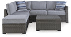 Signature Design Gray LoveseatSEC/OTTO/TBL Set(4/CN)