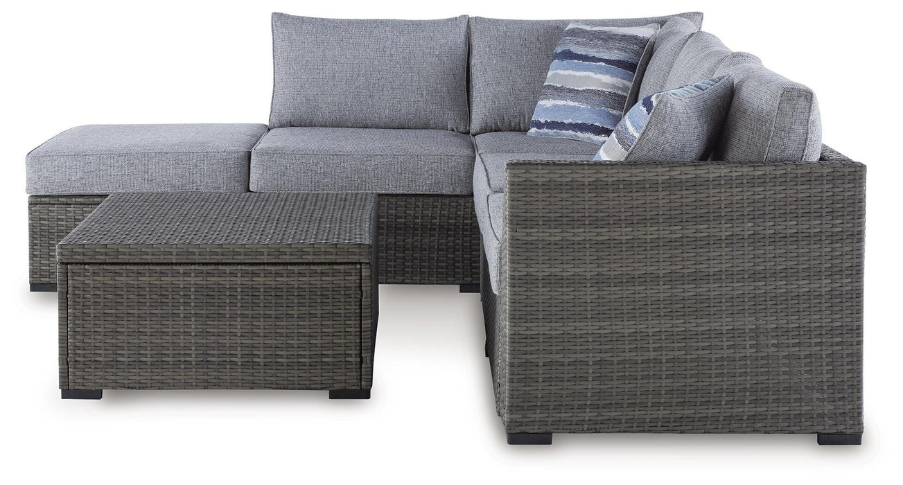 Signature Design Gray LoveseatSEC/OTTO/TBL Set(4/CN)