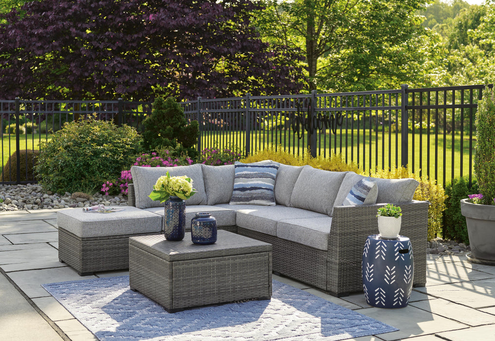 Signature Design Gray LoveseatSEC/OTTO/TBL Set(4/CN)