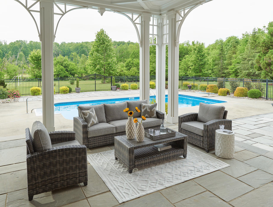 Signature Design Gray Sofa/Chairs/Table Set (4/CN)