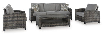 Signature Design Gray Sofa/Chairs/Table Set (4/CN)