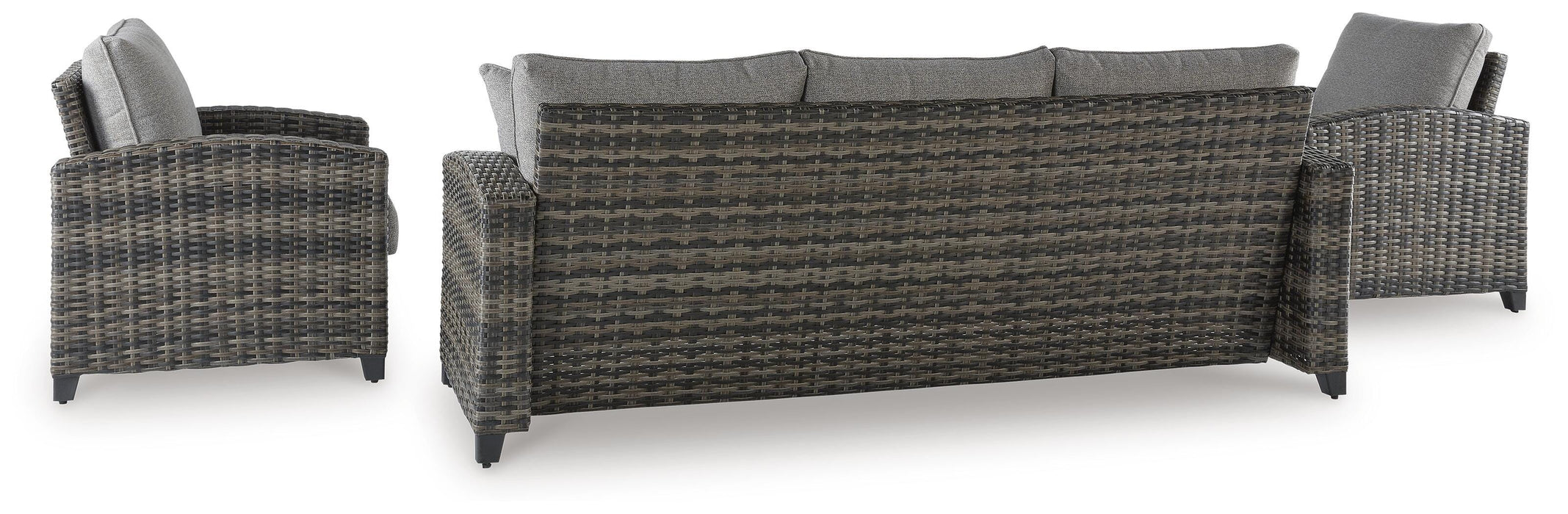 Signature Design Gray Sofa/Chairs/Table Set (4/CN)