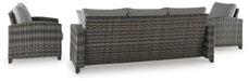 Signature Design Gray Sofa/Chairs/Table Set (4/CN)