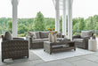 Signature Design Gray Sofa/Chairs/Table Set (4/CN)