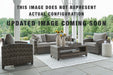 Signature Design Gray Sofa/Chairs/Table Set (4/CN)