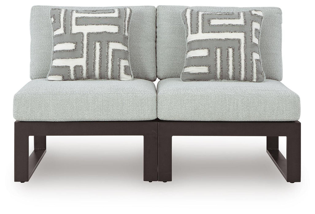 Signature Design Black/Gray 2-Piece Outdoor Sectional