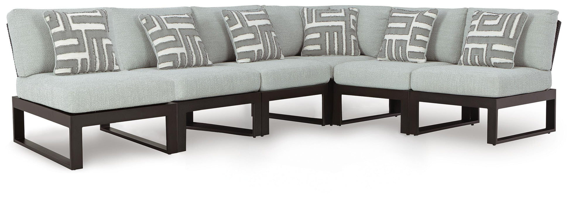 Signature Design Black/Gray 6-Piece Outdoor Sectional