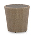 Signature Design Beige Round End Table