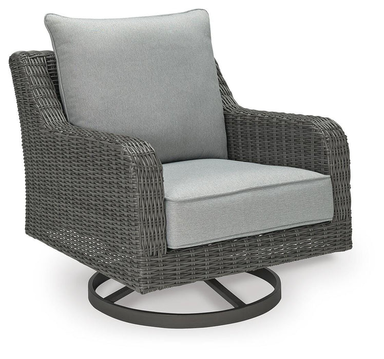 Signature Design Gray Swivel Lounge w/ Cushion