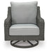 Signature Design Gray Swivel Lounge w/ Cushion
