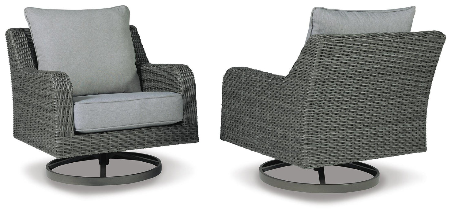 Signature Design Gray Swivel Lounge w/ Cushion
