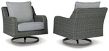 Signature Design Gray Swivel Lounge w/ Cushion