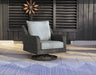 Signature Design Gray Swivel Lounge w/ Cushion