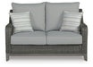 Signature Design Gray Loveseat w/Cushion