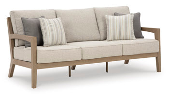 Signature Design Driftwood Sofa with Cushion