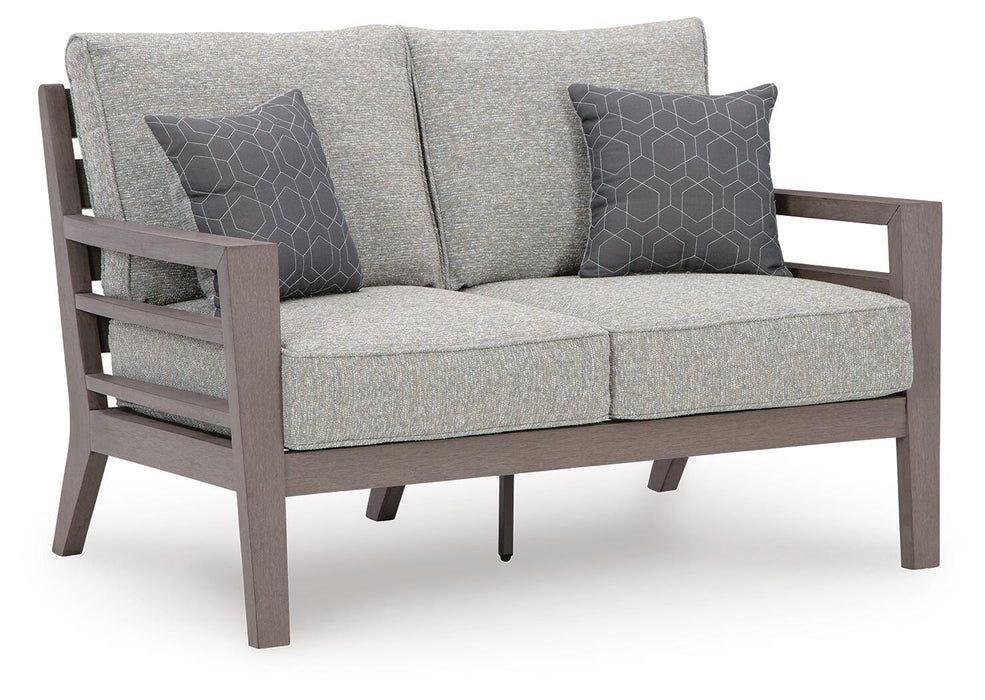 Signature Design Gray/Brown Loveseat w/Cushion
