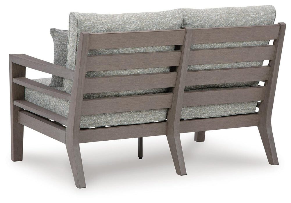 Signature Design Gray/Brown Loveseat w/Cushion