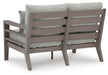 Signature Design Gray/Brown Loveseat w/Cushion