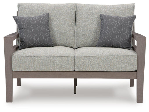 Signature Design Gray/Brown Loveseat w/Cushion