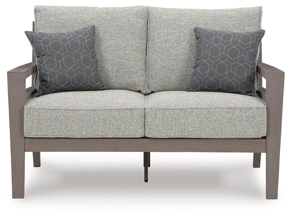 Signature Design Gray/Brown Loveseat w/Cushion
