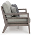 Signature Design Gray/Brown Loveseat w/Cushion