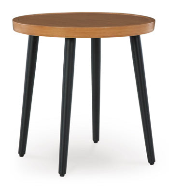 Signature Design Two-tone Brown Round End Table